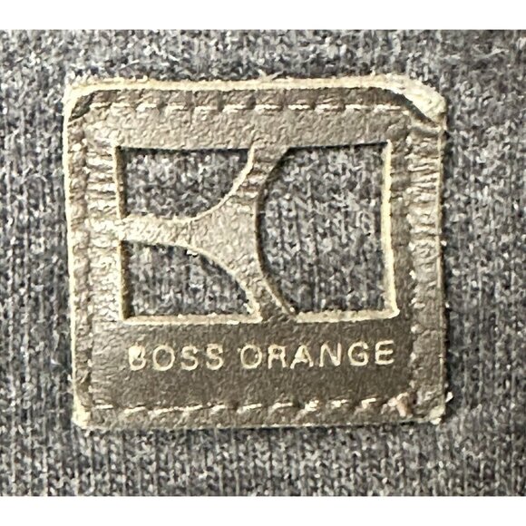 Hugo Boss Orange Mens Full Zip Sweatshirt Jacket Cargo Work Wear Grey Size Large - Picture 11 of 16
